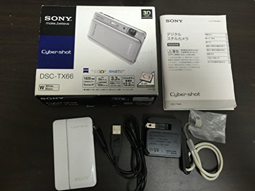 【中古】「非常に良い」SONY Cyber-Shot(サイバーショット) TX66 (1820万/光学x5) ホワイト DSC-TX66(W)