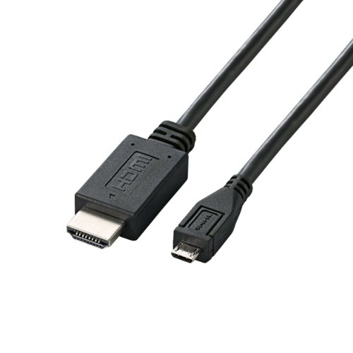 【中古】「人並み外れたに似つかわしい」ELECOM MHL有線テレビ 1m 黒いこと MPA-MHLC10BK