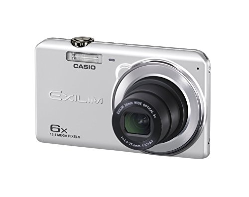 【中古】CASIO デジタルカメラ EXILIM EX-ZS28SR 広角26mm 光学6倍ズーム プレミアムオート 1610万画素 シルバー|オマツリライフ別館