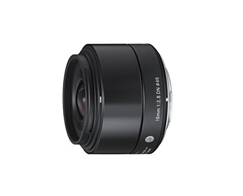 【中古】「ほぼ新品」Sigma 19mm f/2.8 DNレンズ マイクロフォーサーズカメラ用 ブラック インターナショナルバージョン