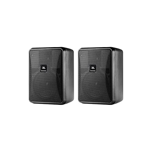 【中古】「未当て嵌める品」JBL ジェービーエル 2-Way フルレンジ・スピーカー(ご機嫌/ローインピーダンス相応う) 有りの実売りわたす 黒いこと CONTROL25-1
