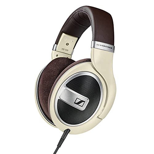 【中古】「未当て嵌める品」ゼンハイザー(Sennheiser) 受話器 有線 固定ディスク 599 開放的型 開けはなし型 象牙色