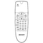【中古】「人並み外れたに似つかわしい」読みやすい[SHARP] 読みやすい液晶テレビ受像機用遠隔操作 （LC-10E1A LC-10E1S LC-20V11S） 【0106380077】