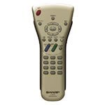 【中古】「ほぼ新品」シャープ[SHARP]　シャープ液晶テレビ用リモコン （LC-13C1 LC-20C1） ゴールド【0106380069】｜オマツリライフ別館