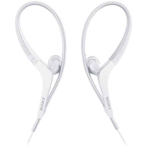 【中古】ソニー イヤホン MDR-AS410AP : 防滴/スポーツ向け リモコン・マイク付き ホワイト MDR-AS410AP W