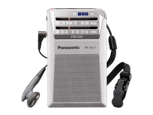 【中古】Panasonic RF-NA17-S FM(TV音声1—3ch)/AM2バンド通勤ラジオ (シルバー)|オマツリライフ別館