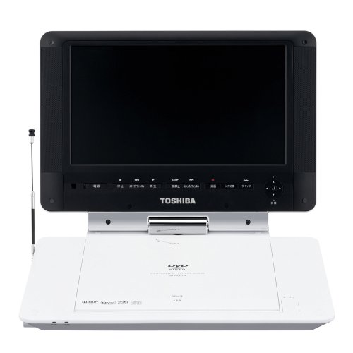 【中古】TOSHIBA ポータロウ 9V型ワイドポータブルDVDプレーヤー ワンセグ録画対応モデル SD-P93DTW シェルホワイト｜オマツリライフ別館