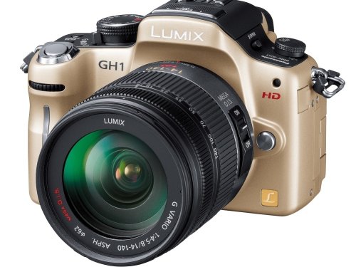 【中古】「未使用品」パナソニック デジタル一眼カメラ LUMIX GH1 レンズキットコンフォートゴールド DMC-GH1K-N