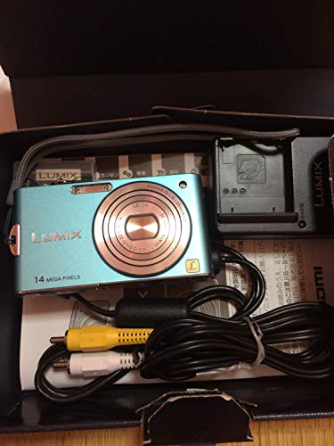 【中古】パナソニック デジタル写真機 ルミックス フローラルブルー DMC-FX66-A