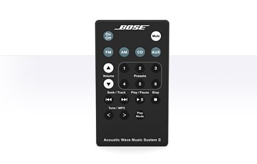 【中古】「非常に良い」Bose Acoustic Wave Music System IIリモート ? ブラック [並行輸入品]