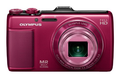 【中古】OLYMPUS デジタルカメラ SH-25MR レッド iHSテクノロジー GPS・電子コンパス内蔵 1600万画素 裏面照射型CMOS 光学12.5倍ズーム DUAL IS ハイビジョンムービー 3.0型タッチ