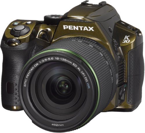 【中古】「未当て嵌める品」PENTAX デジタル一眼二眼レフ写真機 K-30 水晶体一揃いの道具 [DA18-135mmWR] 結晶緑であること K-30LK18-135 C-GR 15201
