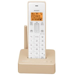 【中古】「非常に良い」シャープ デジタルコードレス電話機 親機のみ 1.9GHz DECT準拠方式 オレンジ系 JD-S06CL-D