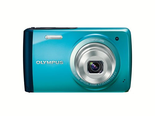 【中古】「非常に良い」OLYMPUS デジタルカメラ STYLUS VH-410 1600万画素CCD 広角26mm ブルー VH-410 BLU|オマツリライフ別館