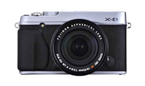 【中古】「非常に良い」FUJIFILM ミラーレス一眼 X-E1 レンズキット シルバー FX-X-E1/XF18-55mmF2.8-4 R Silver