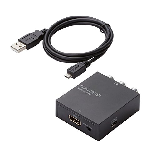 【中古】「非常に良い」【2015年モデル】エレコム ダウンスキャンコンバーター HDMI to RCA HDMI1.4 USB外部給電可能 AD-HDCV02