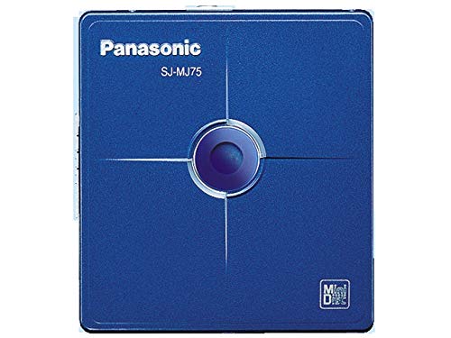 【中古】「人並み外れたに好いたらしい」Panasonic パナソニック SJ-MJ75 青味 携帯型MD電気蓄音機 （MD生まれ変わり専用機/MDウォークマン）