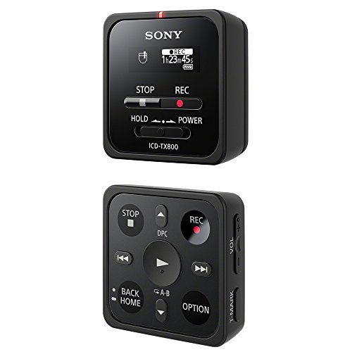 【中古】ソニー 集積回路リコーダー 16GB ICD-TX800 : 小型大きさ 直線的PCM/遠さ吹き込み相応う 遠隔操作嘱する 2017年ひな形 黒いこと ICD-TX800 B