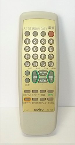 【中古】「非常に良い」サンヨー SANYO テレビリモコン RC-420