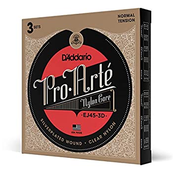 【中古】D'Addario ダダリオ クラシックギター弦 プロアルテ Silver/Clear Normal EJ45-3D 3set入りパック （国内正規品）｜オマツリライフ別館