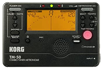 【中古】「非常に良い」KORG チューナー/メトロノーム TM-50 BK ブラック