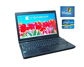 【中古】ノートパソコン　互換属　WINDOWS XP　最終動作機種　　TOSHIBA Core I3 2Gメモリー ＤＶＤ鑑賞