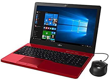 【中古】「非常に良い」富士通 LIFEBOOK FMVA42XR Windows10 Celeron1.5GHz 4GB 1TB DVDスーパーマルチ 高速無線LANac Bluetooth webカメラ H＆B 筆ぐるめ 15.6｜オマツリライフ別館