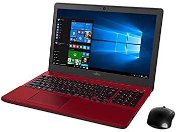 【中古】「非常に良い」富士通 15.6型ノートパソコンLIFEBOOK AH53/X ルビーレッド（＆プラス ） FMVA53XR