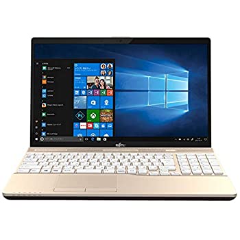 【中古】富士通 15.6型ノートパソコン　FMV LIFEBOOK AH45/C2　シャンパンゴールド［Core i3/メモリ 4GB/HDD 1TB/ H＆B 2016］※2018年夏モデル FM｜オマツリライフ別館