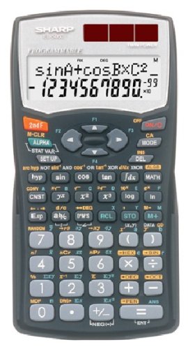 【中古】「非常に良い」シャープ プログラマブル電卓 285関数・機能 公式通り入力 SET UP 早打ち ツインパワー 大型高解像度表示 EL-5060-X