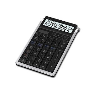 【中古】「非常に良い」カシオ デザイン電卓 ジャストタイプ 12桁 RT-7000BK-N ブラック