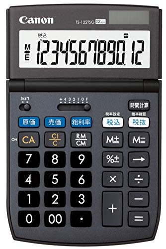 【中古】「ほぼ新品」Canon 12桁電卓 TS-122TSG SOB グリーン購入法適合 商売計算機能付 6,275円