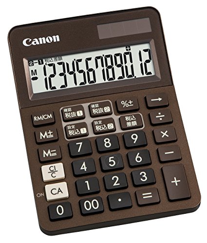 【中古】「未当て嵌める品」Canon ミニ卓上計算器 W税率 LS-120WT-BR SOB
