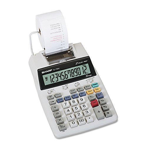 【中古】Printing Calculator Twelve-Digit Two-Color AC/DC 8-1/2x5-9/10 SHREL1750V by SHARP ELECTRONICS [並行輸入品]