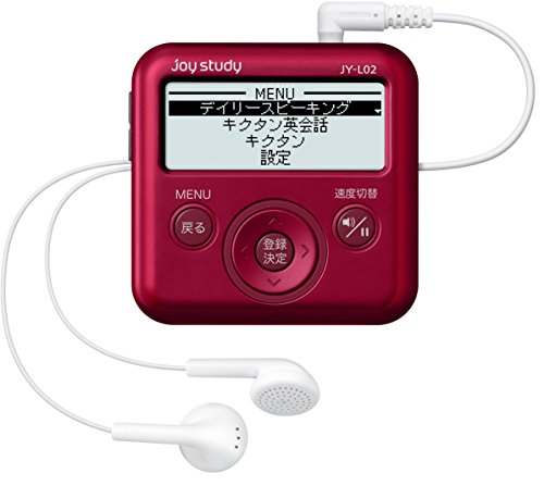【中古】「未当て嵌める品」カシオ デジタル英会話学びとる機 日常英会話 joy study JY-L02RD 赤いこと