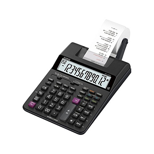 【中古】「未当て嵌める品」カシオ 印刷人計算器 HR-170RC-BK 【まとめ買い2台書き割り】