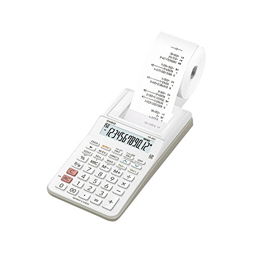【中古】「未当て嵌める品」カシオ 印刷機計算器 ハンデ手合い HR-8RC-WE 【まとめ買い2台仕掛ける】