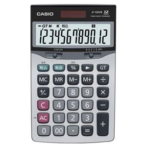【中古】「未当て嵌める品」(まとめ) カシオ CASIO 本格実務計算器 12桁 ジャスト大きさ JF-120VB-N 1台 【×5仕掛ける】