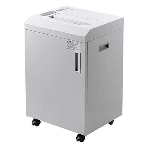 【中古】「ほぼ新品」サンワダイレクト 御勤め用 電動シュレッダー マイクロ撥ねのける 90分年代順の継続当て嵌める A3 12枚 / A4 17枚 ステープラー相応う 歌留多細断 50L 400-PSD056