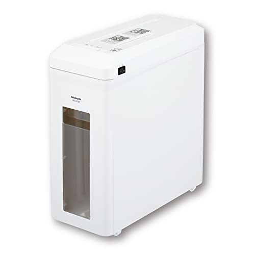 【中古】「未当て嵌める品」ナカバヤシ シュレッダー A4 最大限度断ち切る7枚 CD・歌留多細断能力のある ホチキス相応う 白いこと Z0228
