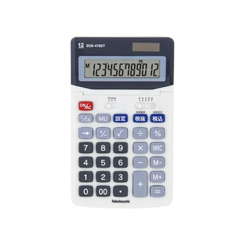 【中古】「未使用品」ナカバヤシ 電卓 デスクトップスタンダードM ライトグレー ECD-4102TLG 【まとめ買い3個セット】