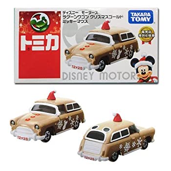 【中古】「非常に良い」【トミカ】ディズニーモータース ラグーンワゴン クリスマスゴールドミッキーマウス特別仕様車タカラトミーTOMY