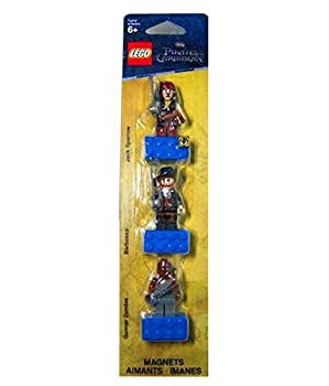 【中古】（非常に良い）LEGO Pirates of the Caribbean Magnet Set: Jack Sparrow Hector Barbossa and Gunner Zombie ／ レゴ パイレーツ・オブ・カリビアン マグネッ画像
