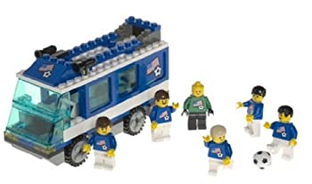 【中古】「人並み外れたに好いたらしい」Lego (レゴ) 3406 Soccer Team Transport Bus 差しつかえる 遊び道具 （並行輸入）