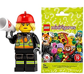 【中古】「ほぼ新品」レゴ (LEGO) ミニ図形 つづき物19 消防士【71025-8】