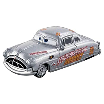 【中古】「ほぼ新品」ディズニーカーズ カーズ トミカ C-40 ドック・ハドソン (しろがね色レーサー手合い)