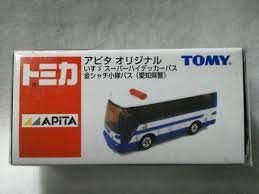 【中古】「ほぼ新品」いすゞ スーパーハイデッカーバス 金シャチ小隊バス（愛知県警） アピタ オリジナル