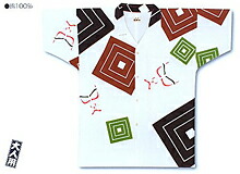祭り用品 江戸一シャツ 助六(巾広) アロハシャツ