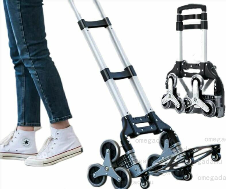 アルミニウム合金 折りたたみ ハンドトラック 3輪 ツールカート 段差解消  斜面でこぼこ道 ステップ カーブ 軽量 静音 耐荷重75kg 高さ調節 キャリーカート 引越し 固定ロープ付き 折りたたみ 360度回転 楽天市場】アルミニウム合金 折りたたみ ハンドトラック 3輪 ツール