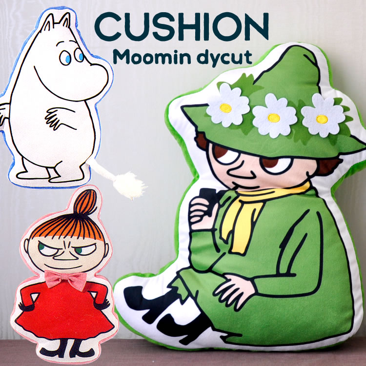 楽天市場 ムーミン ダイカットクッション ムーミン ミイ スナフキン ご先祖様 クッション プレゼント お子様 子供 おめざめばざーる